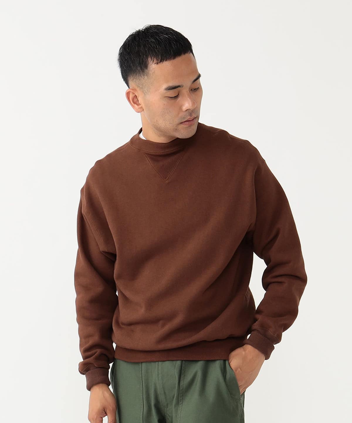 【別注】WAREHOUSE & CO. ウェアハウスカンパニー / Sweat Crew Neck トップス MEN BROWN 38 【別注】WAREHOUSE & CO. ウェアハウスカンパニー / Sweat Crew Neck トップス MEN BROWN 38