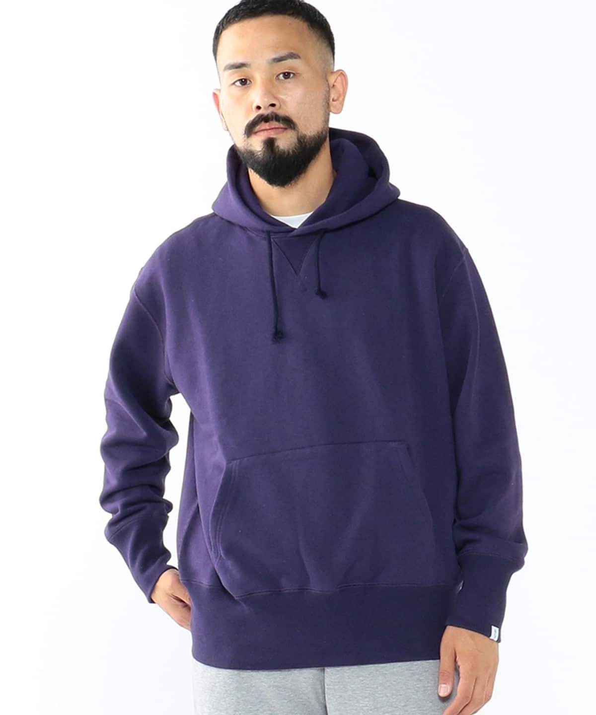 【別注】LOOPWHEELER ループウィラー / Super Heavy Weight Sweat Pullover Hoodie トップス MEN PURPLE S 【別注】LOOPWHEELER ループウィラー / Super Heavy Weight Sweat Pullover Hoodie トップス MEN PURPLE S