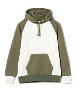 ▲BEAMS PLUS / フリース 2トーン フーディ