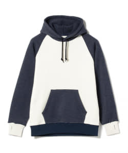 ▲BEAMS PLUS / フリース 2トーン フーディ