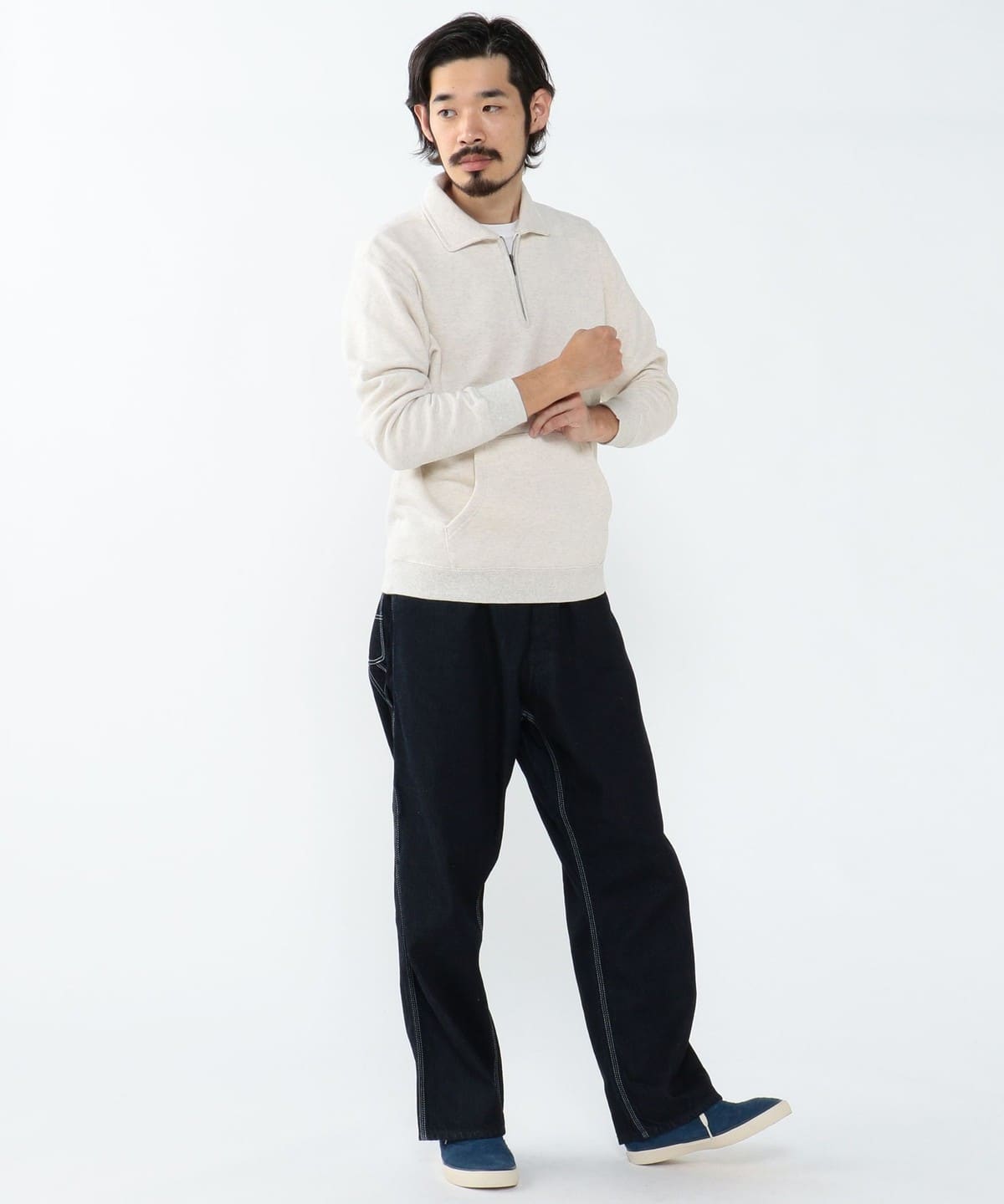 BEAMS PLUS（ビームス プラス）Sweat Half Zip（トップス スウェット