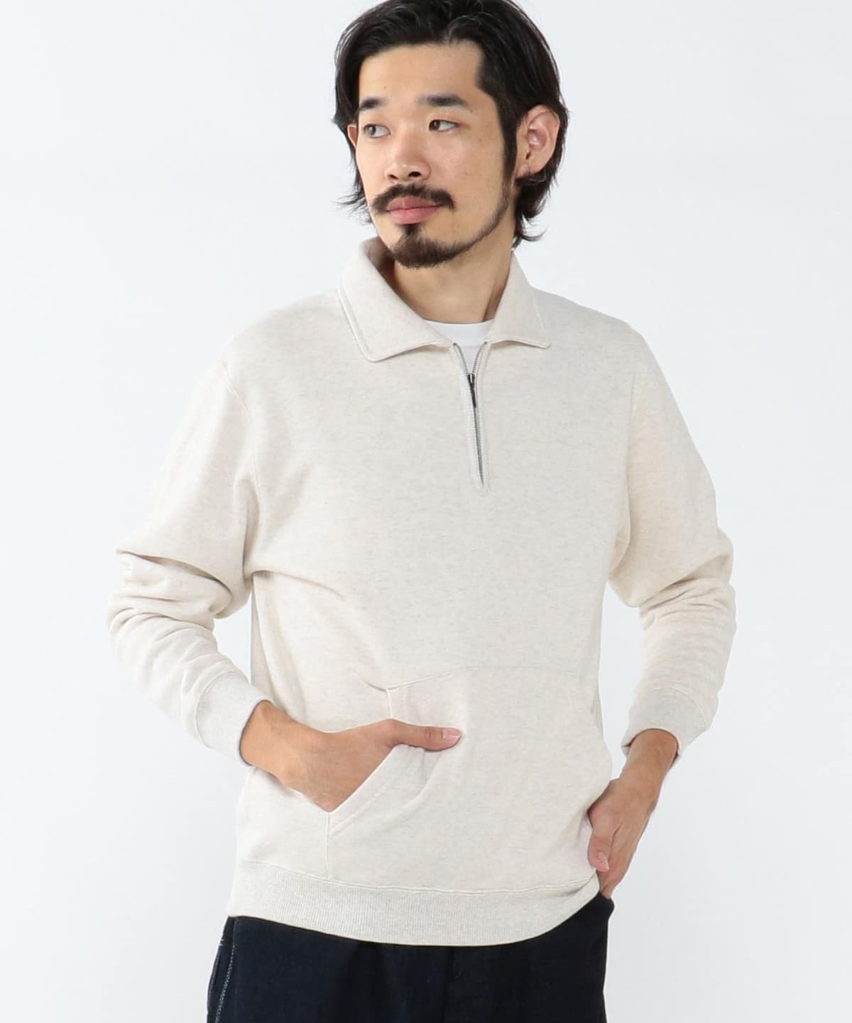 BEAMS PLUS / Sweat Half Zip