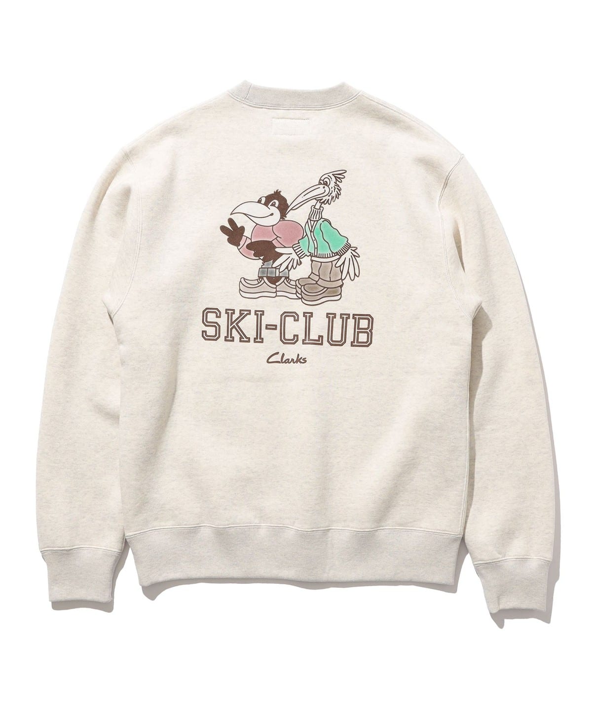 BEAMS PLUS（ビームス プラス）【アウトレット】END. × Clarks ORIGINALS 【COLLABORATION】 Crew  Sweat Ski Club Print（トップス スウェット）通販｜BEAMS