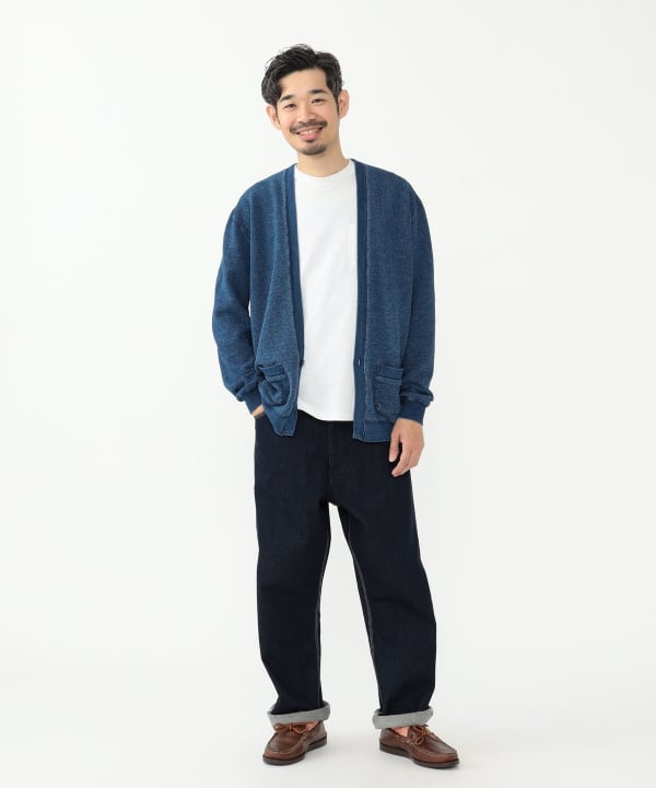 BEAMS PLUS（ビームス プラス）【別注】REMI RELIEF / Indigo Kanoko Cardigan（トップス  カーディガン）通販｜BEAMS