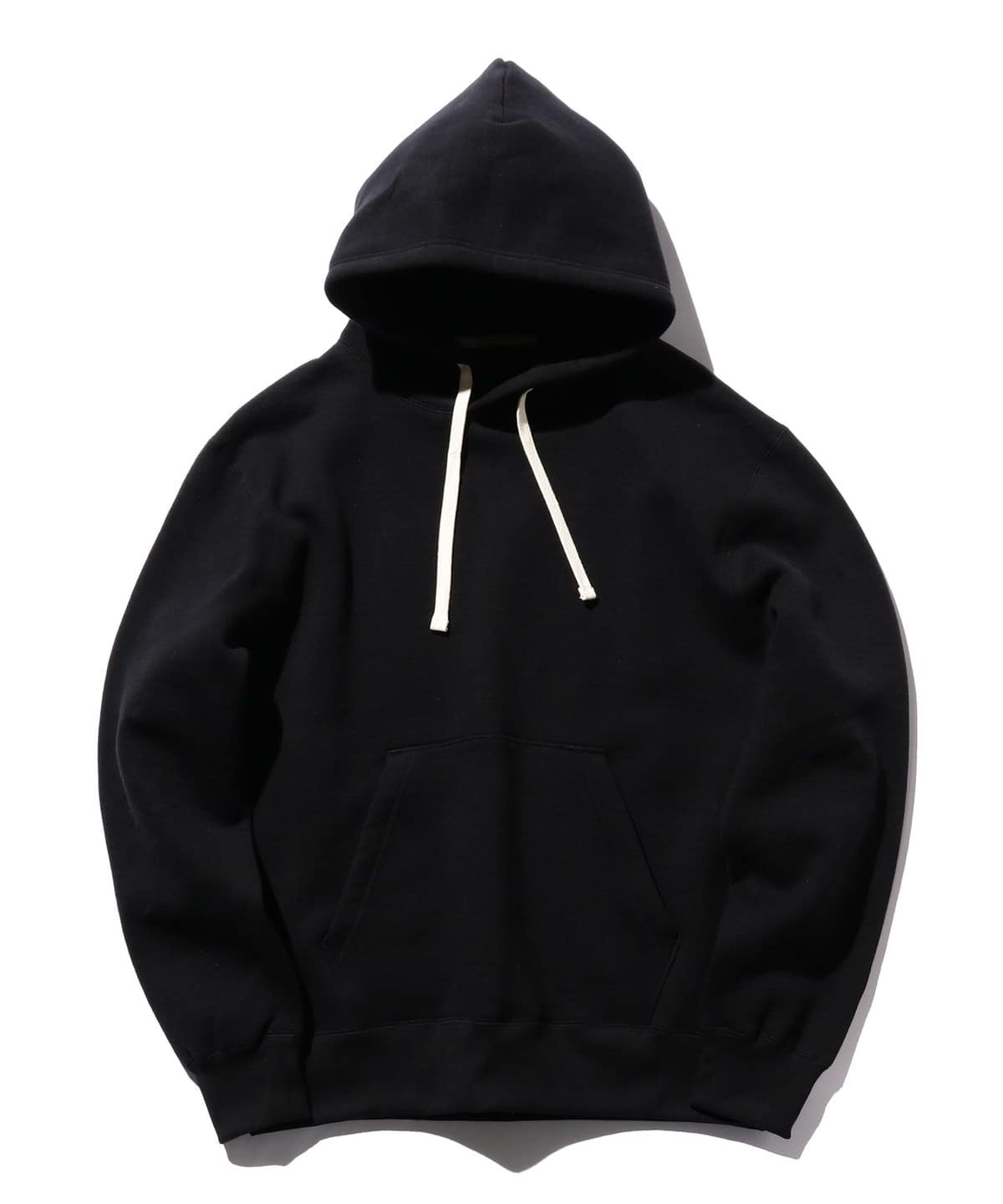 Sweat Pullover Hoodie Raised Back トップス MEN BLACK L Sweat Pullover Hoodie Raised Back トップス MEN BLACK L