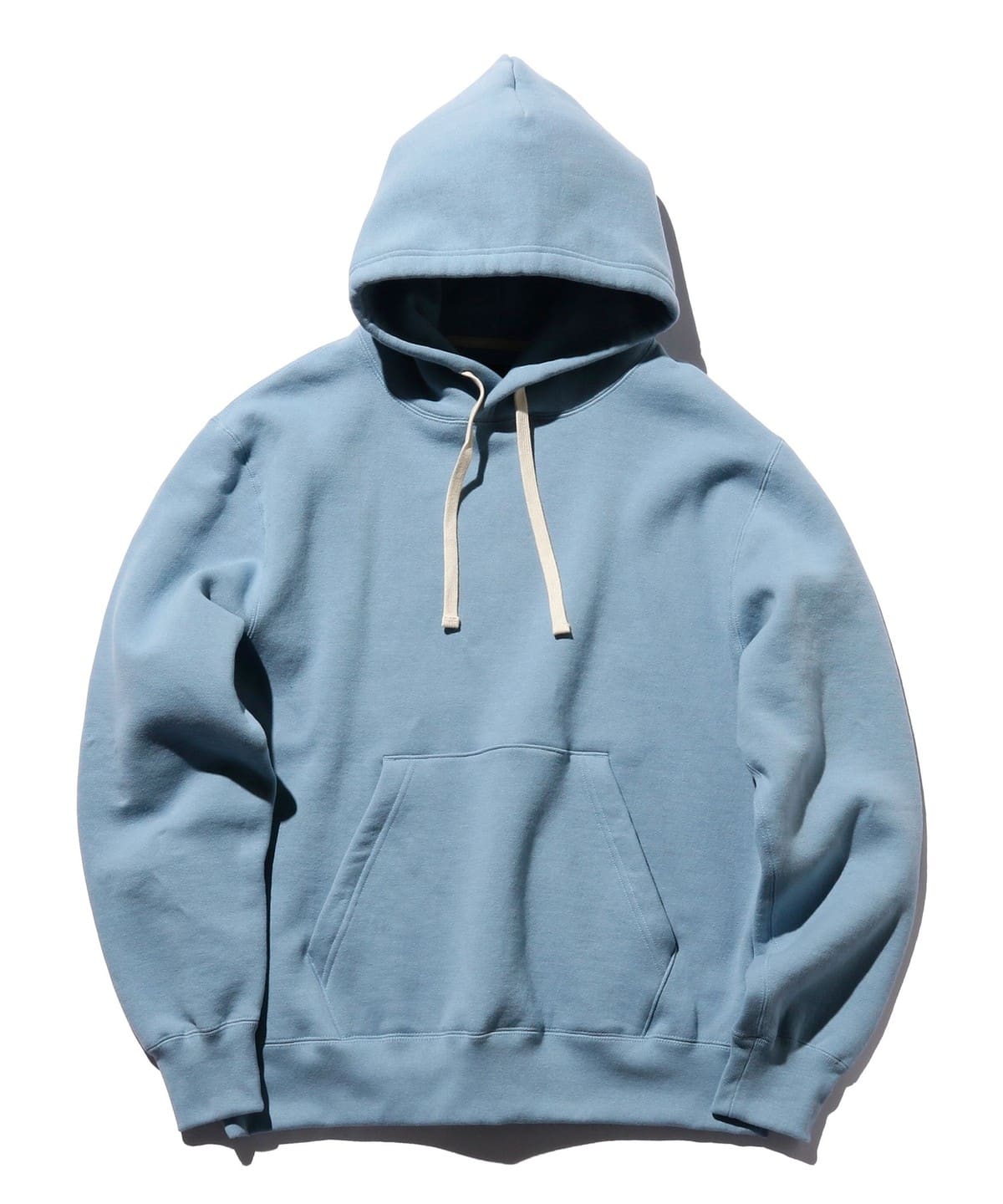 Sweat Pullover Hoodie Raised Back トップス MEN SAX M Sweat Pullover Hoodie Raised Back トップス MEN SAX M