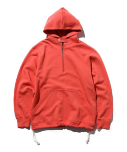 BEAMS PLUS / Sweat Half Zip Hoodie