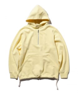 BEAMS PLUS / Sweat Half Zip Hoodie