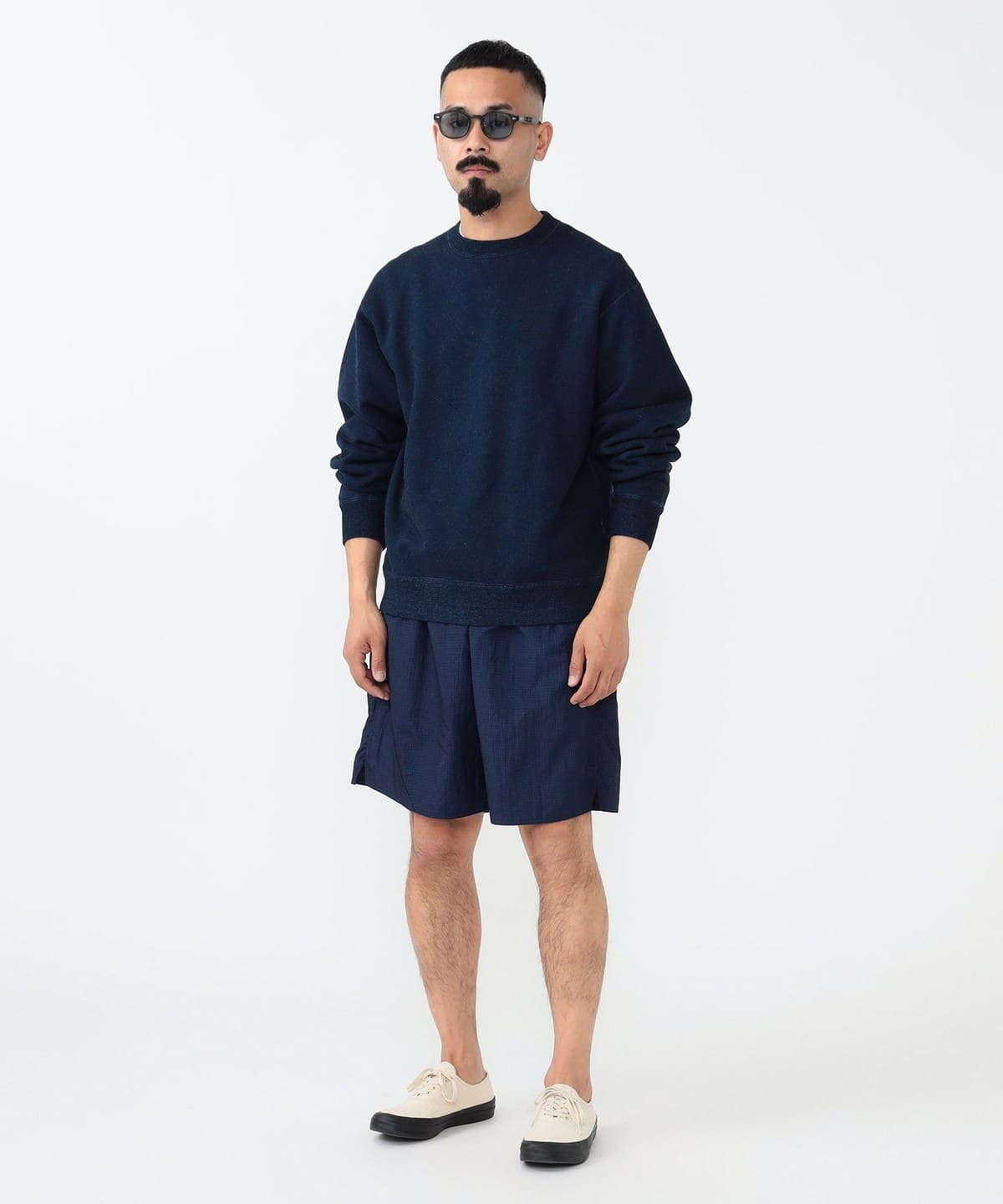 BEAMS PLUS（ビームス プラス）Crew Sweat Indigo（トップス