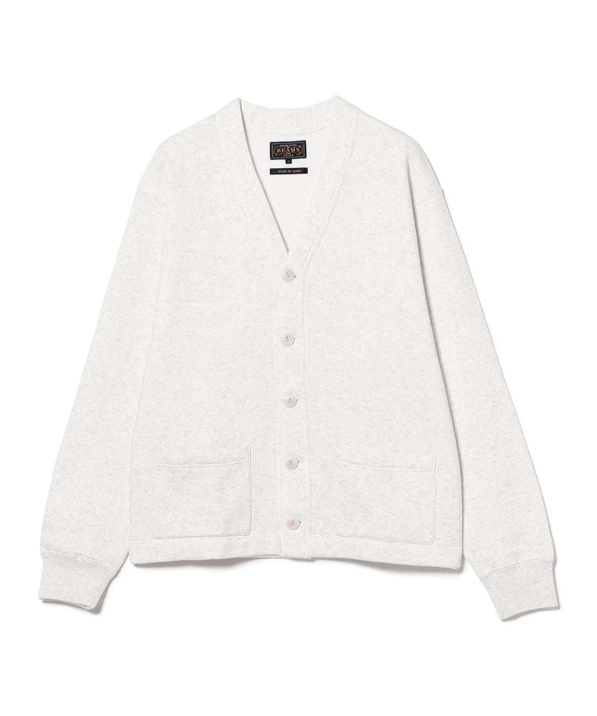 Sweat V Cardigan Raised Back トップス MEN SILVER M Sweat V Cardigan Raised Back トップス MEN SILVER M