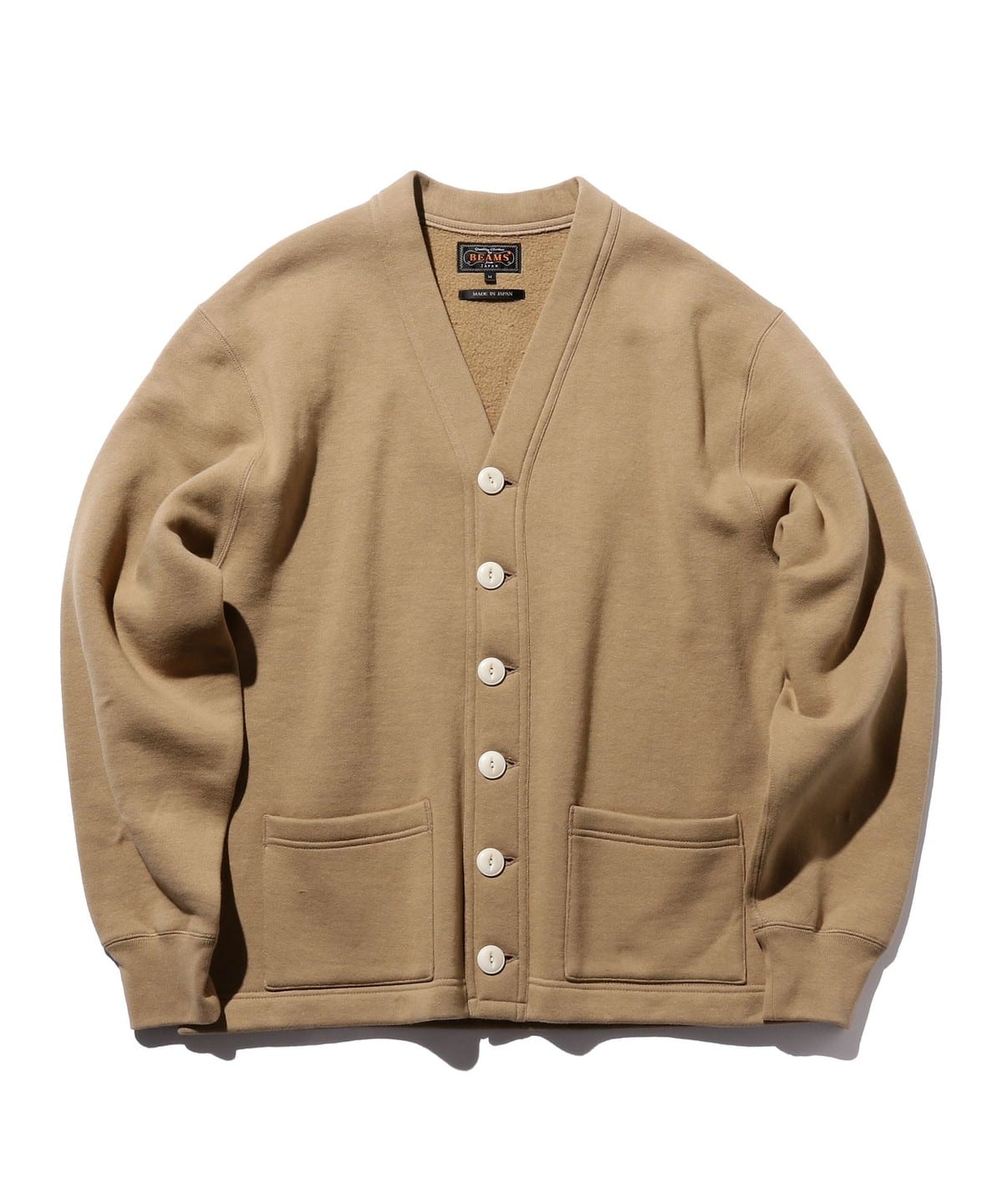 Sweat V Cardigan Raised Back トップス MEN KHAKI XL Sweat V Cardigan Raised Back トップス MEN KHAKI XL