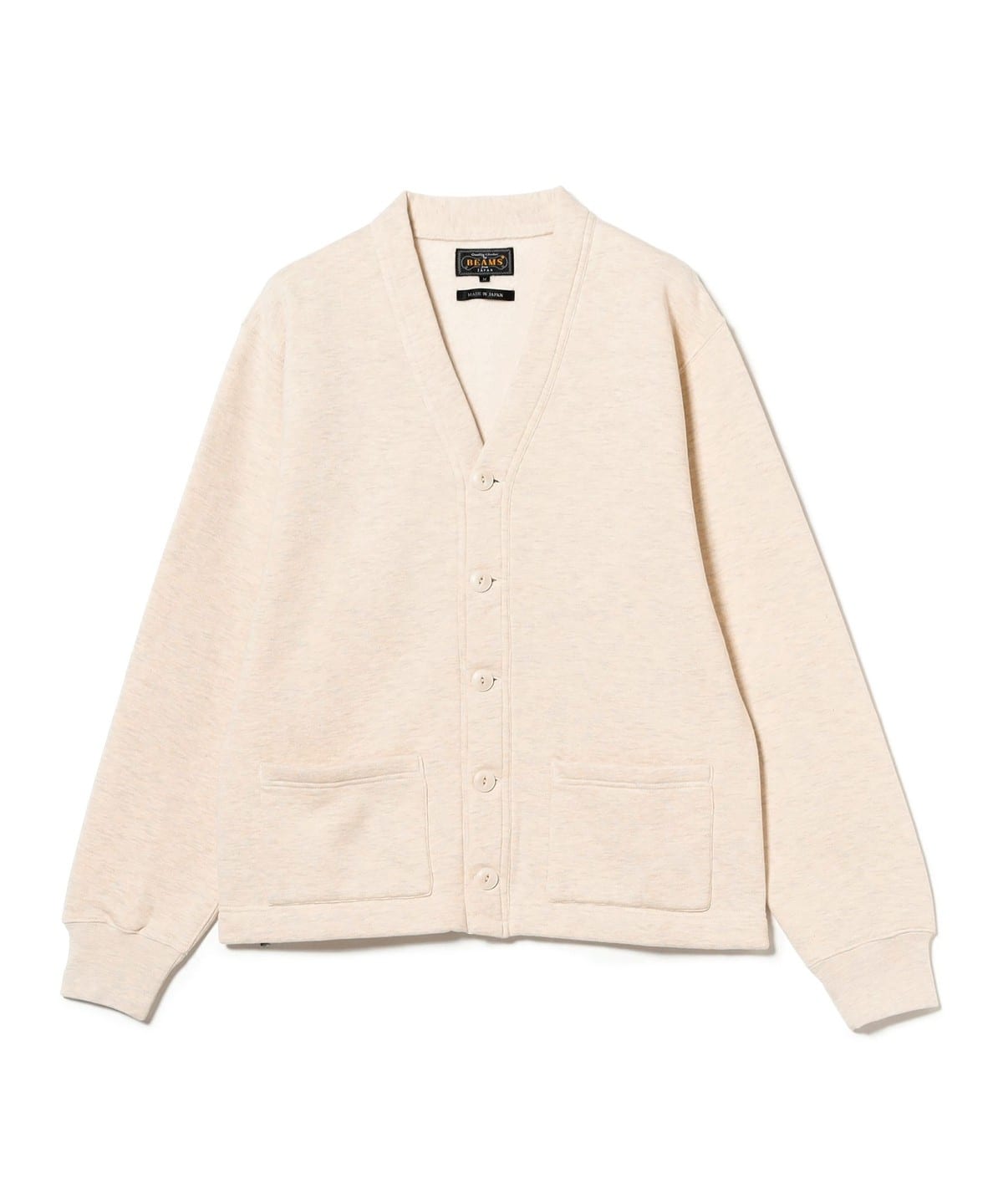 Sweat V Cardigan Raised Back トップス MEN OATMEAL L Sweat V Cardigan Raised Back トップス MEN OATMEAL L