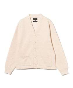Sweat V Cardigan Raised Back
