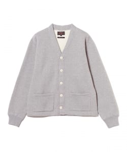 Sweat V Cardigan Raised Back
