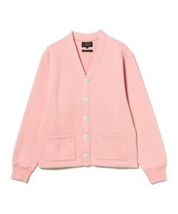 Sweat V Cardigan Raised Back