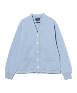 Sweat V Cardigan Raised Back