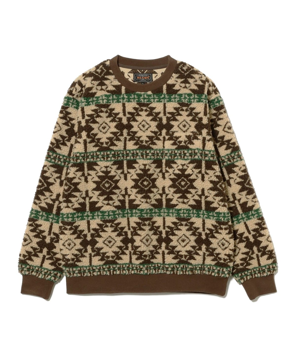 BEAMS PLUS（ビームス プラス）Crew Boa Jacquard（トップス 