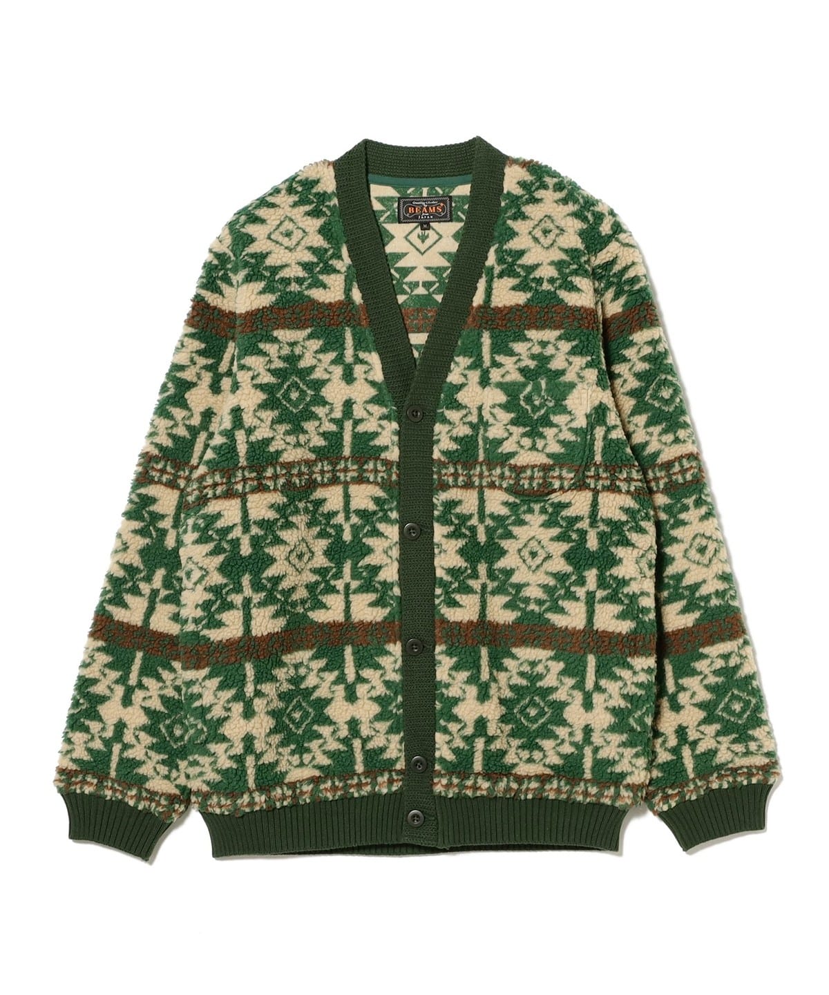 BEAMS PLUS（ビームス プラス）Cardigan Boa Jacquard（トップス
