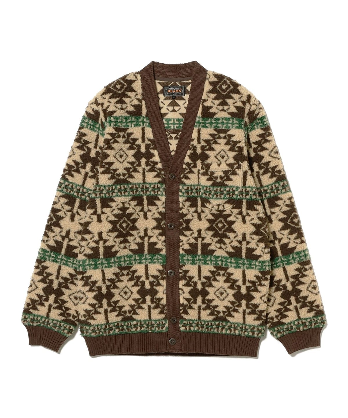 BEAMS PLUS（ビームス プラス）Cardigan Boa Jacquard（トップス