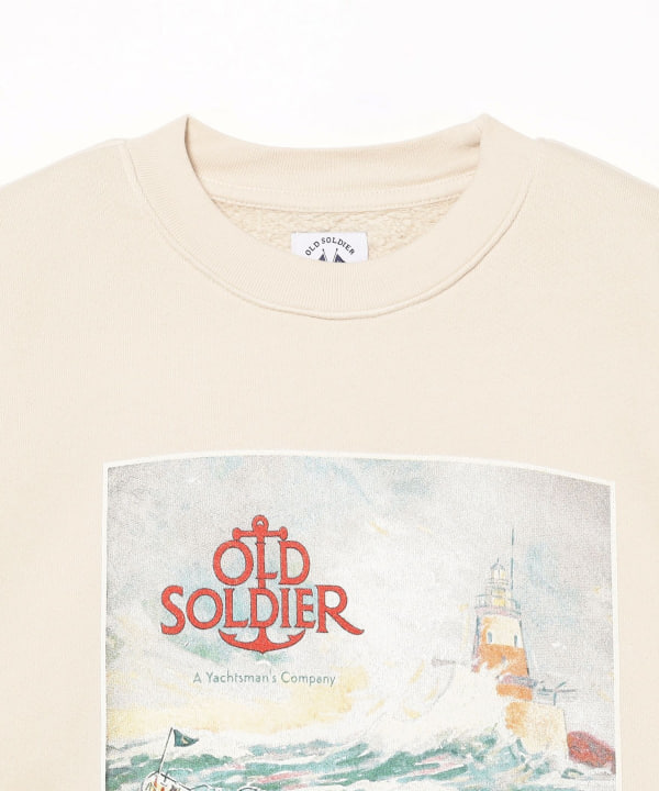 BEAMS PLUS（ビームス プラス）【別注】OLD SOLDIER / Print Crew