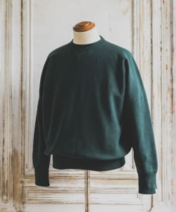 LOOPWHEELER / 100年起毛 Sweat Crew Neck