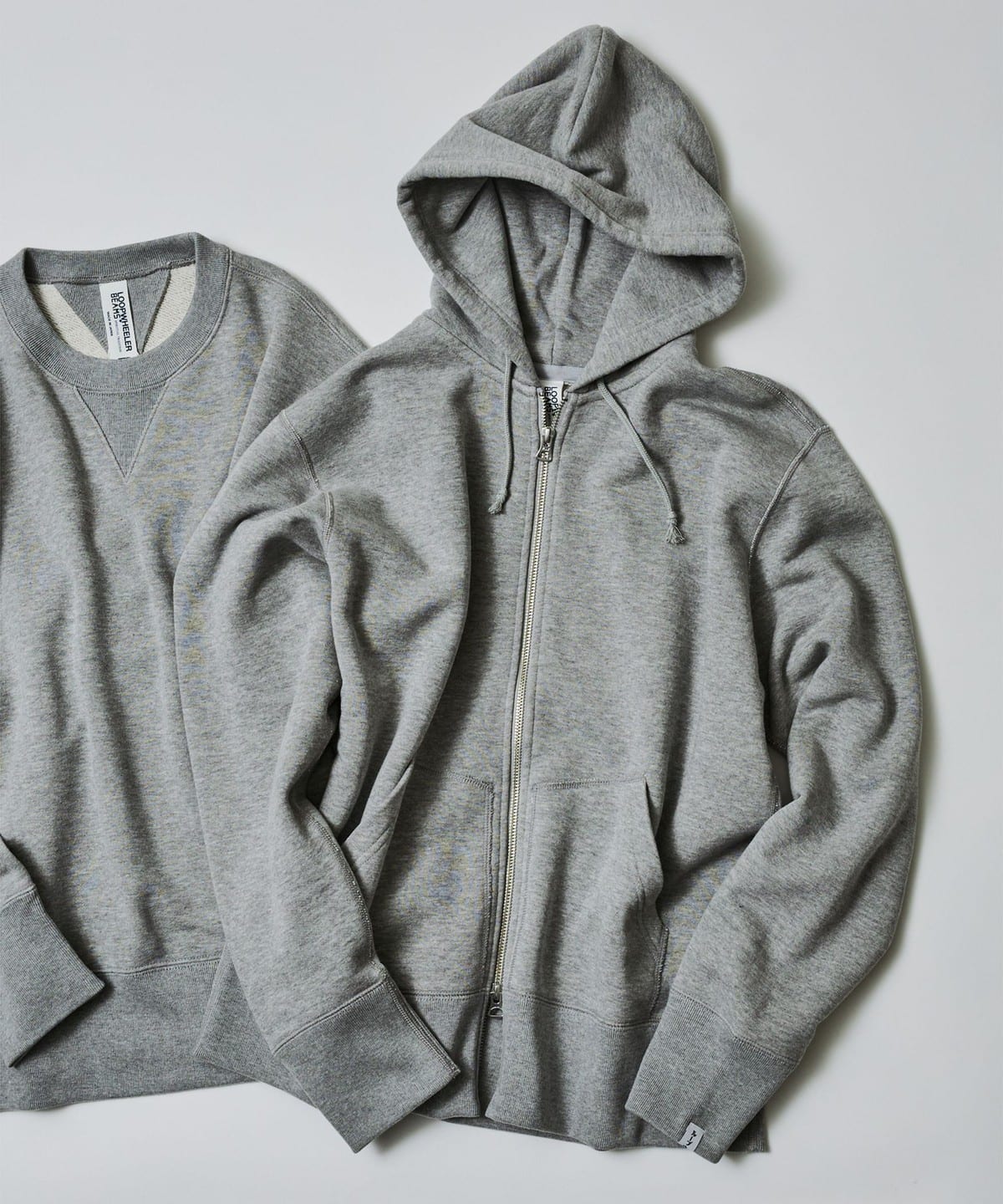 美品✨　BEAMS+別注　LOOPWHEELER スウェット　ダブルジップ　XL BEAMS PLUS（ビームス プラス）【別注】LOOPWHEELER / Sweat Zip Hoody