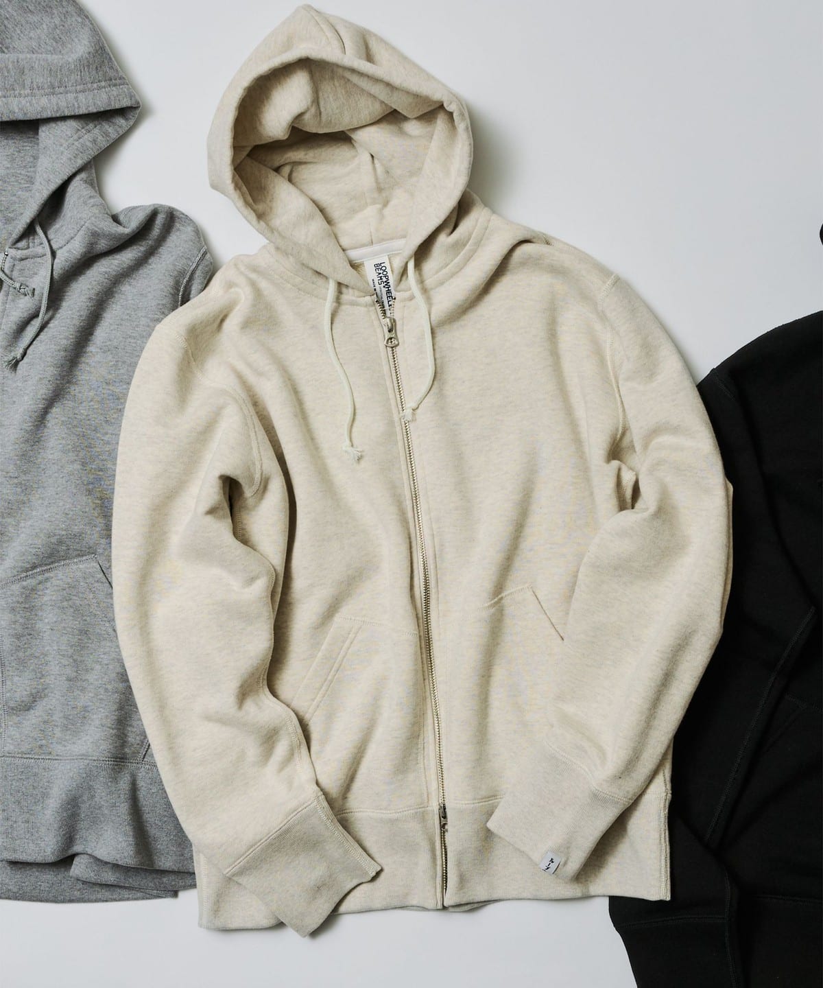 LOOPWHEELER BEAMS 別注 パーカー Mサイズ BEAMS PLUS（ビームス プラス）【別注】LOOPWHEELER / Sweat Zip Hoody