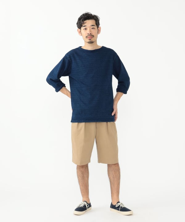 好評 RELIEF REMI × バスクシャツ 七分袖 別注 PLUS/ BEAMS Tシャツ