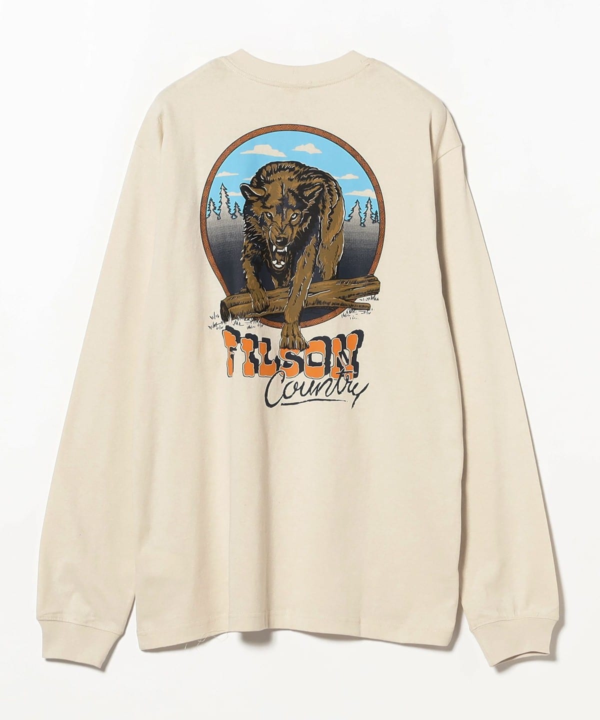 BEAMS PLUS（ビームス プラス）FILSON / LONG SLEEVE FRONTIER GRAPHIC 