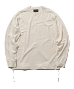 ▲BEAMS PLUS / ヘンプ コットン ミリタリー クルーネック Tシャツ