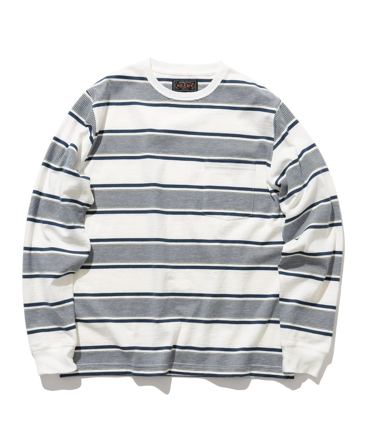 Pocket Tee Wide Stripe Tシャツ・カットソー MEN OFF WHT S Pocket Tee Wide Stripe Tシャツ・カットソー MEN OFF WHT S