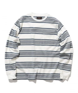 BEAMS PLUS / Pocket Tee Wide Stripe