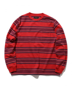 BEAMS PLUS / Pocket Tee Wide Stripe