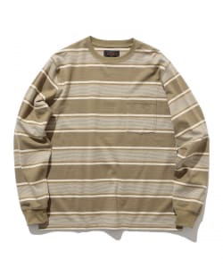 BEAMS PLUS / Pocket Tee Wide Stripe