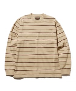 BEAMS PLUS / Pocket Tee Multi Stripe