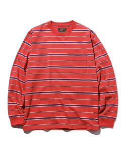 BEAMS PLUS / Pocket Tee Multi Stripe