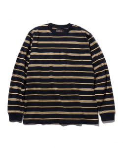 BEAMS PLUS / Pocket Tee Multi Stripe