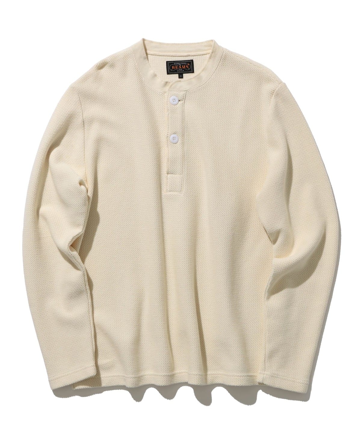 Henley 2B Waffle Tシャツ・カットソー MEN NATURAL S Henley 2B Waffle Tシャツ・カットソー MEN NATURAL S