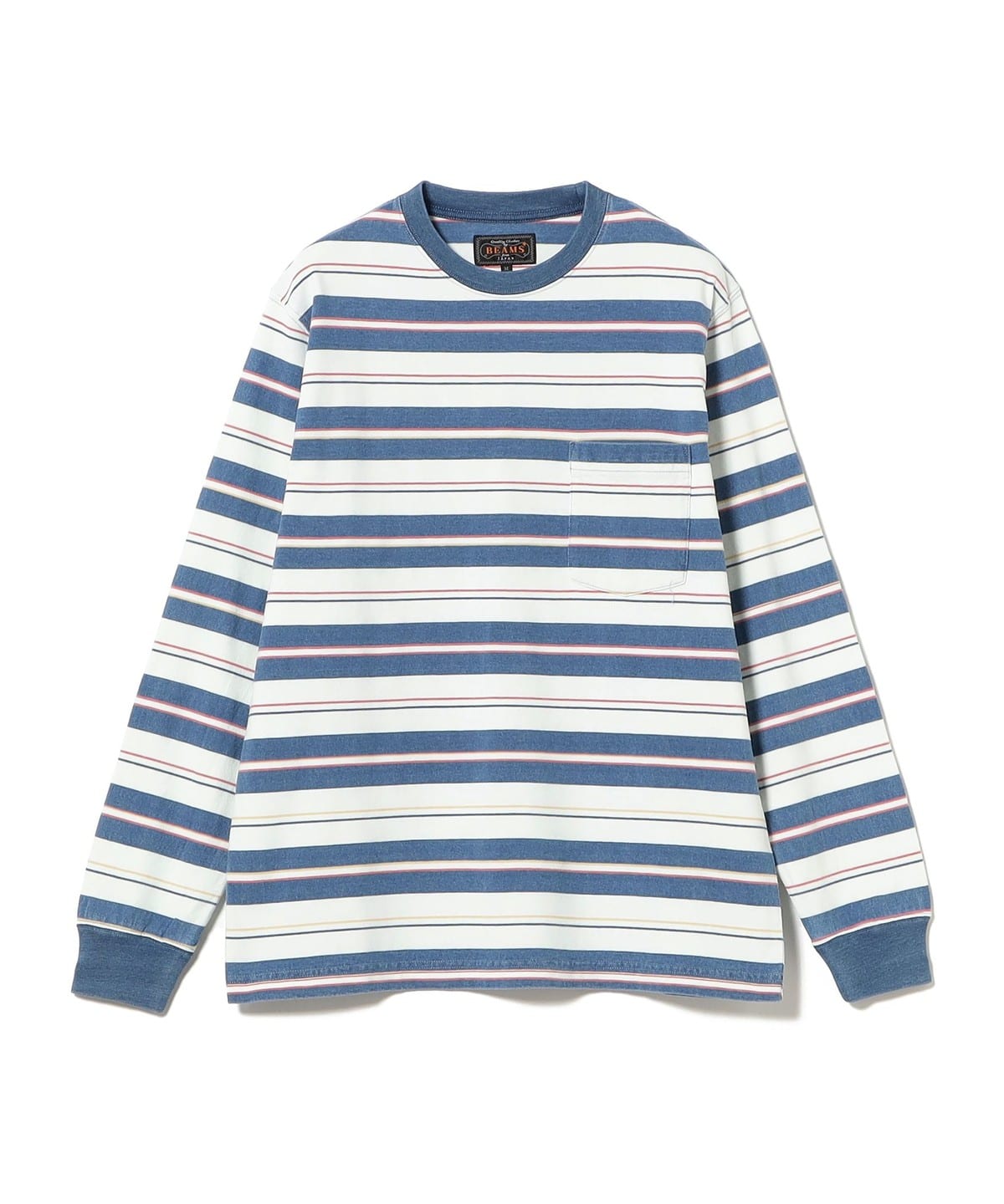 Pocket Tee Indigo Stripe Tシャツ・カットソー MEN SAX L Pocket Tee Indigo Stripe Tシャツ・カットソー MEN SAX L