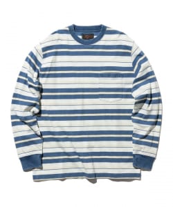 Pocket Tee Indigo Stripe