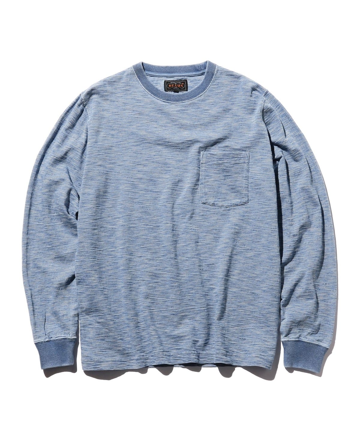 Pocket Tee Indigo Slub Yarn Tシャツ・カットソー MEN BLEACH S Pocket Tee Indigo Slub Yarn Tシャツ・カットソー MEN BLEACH S