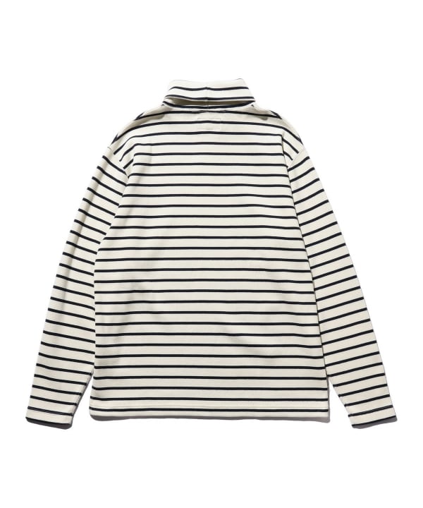 新作 プラス）High PLUS（ビームス BEAMS Neck Stripe（T Fraise トップス