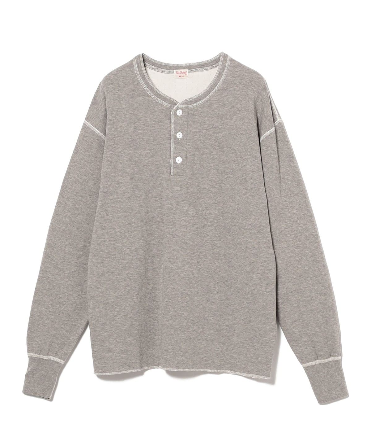 Healthknit ヘルスニット / Cotton Wool Two Layer Tシャツ・カットソー MEN NATURAL GRAY M Healthknit ヘルスニット / Cotton Wool Two Layer Tシャツ・カットソー MEN NATURAL GRAY M