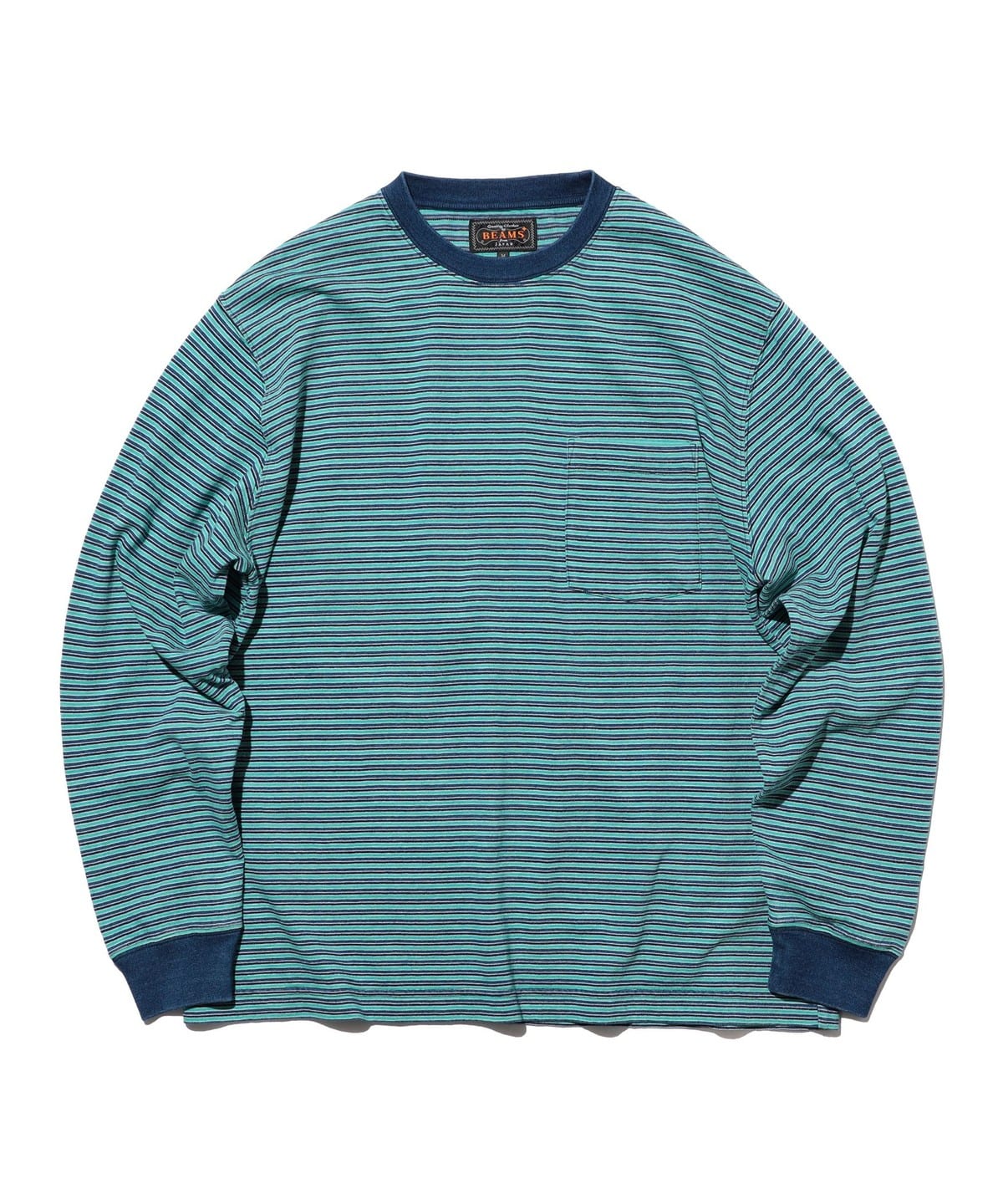 Pocket Tee Indigo Stripe 條紋口袋T恤
