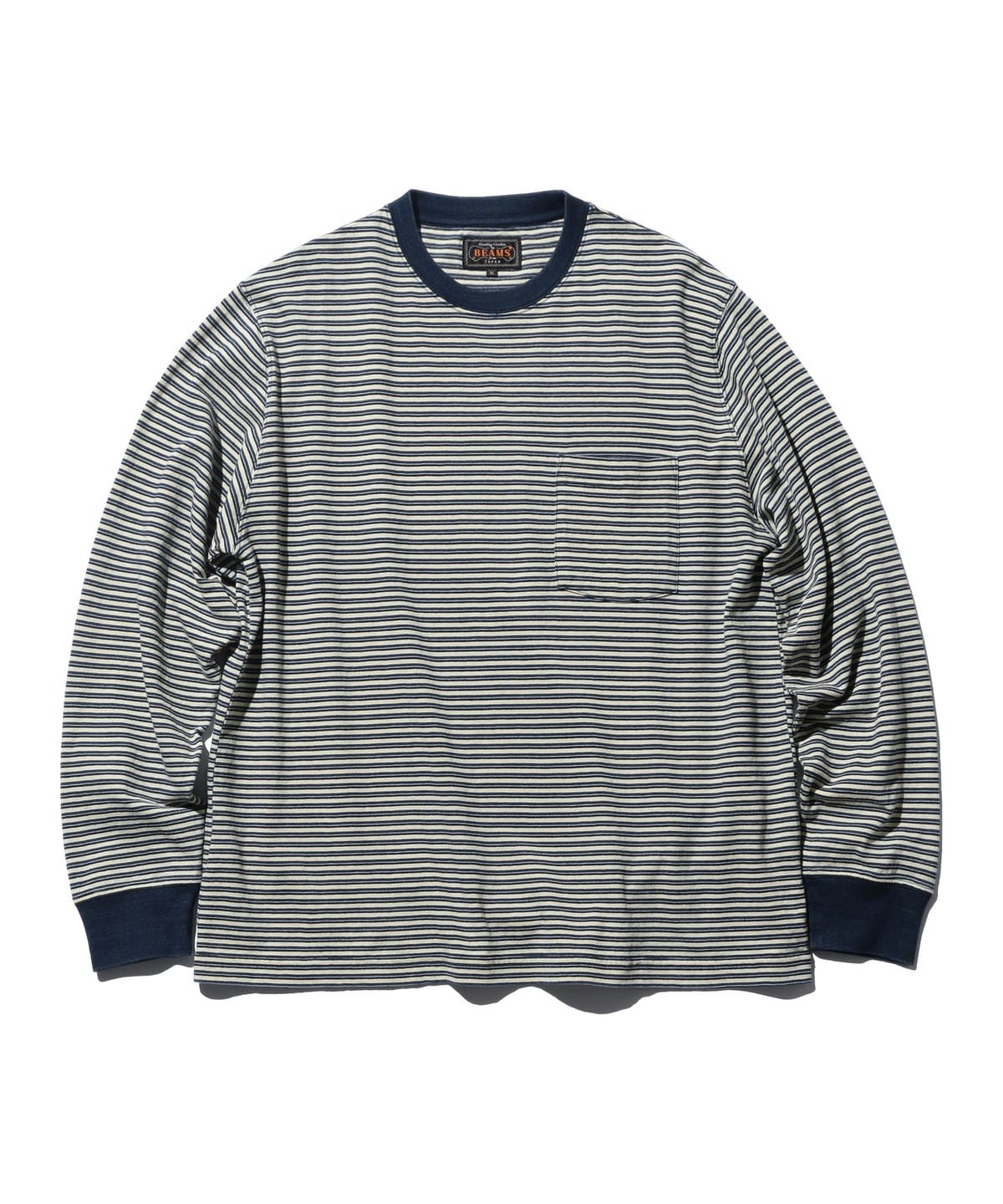 Pocket Tee Indigo Stripe 條紋口袋T恤