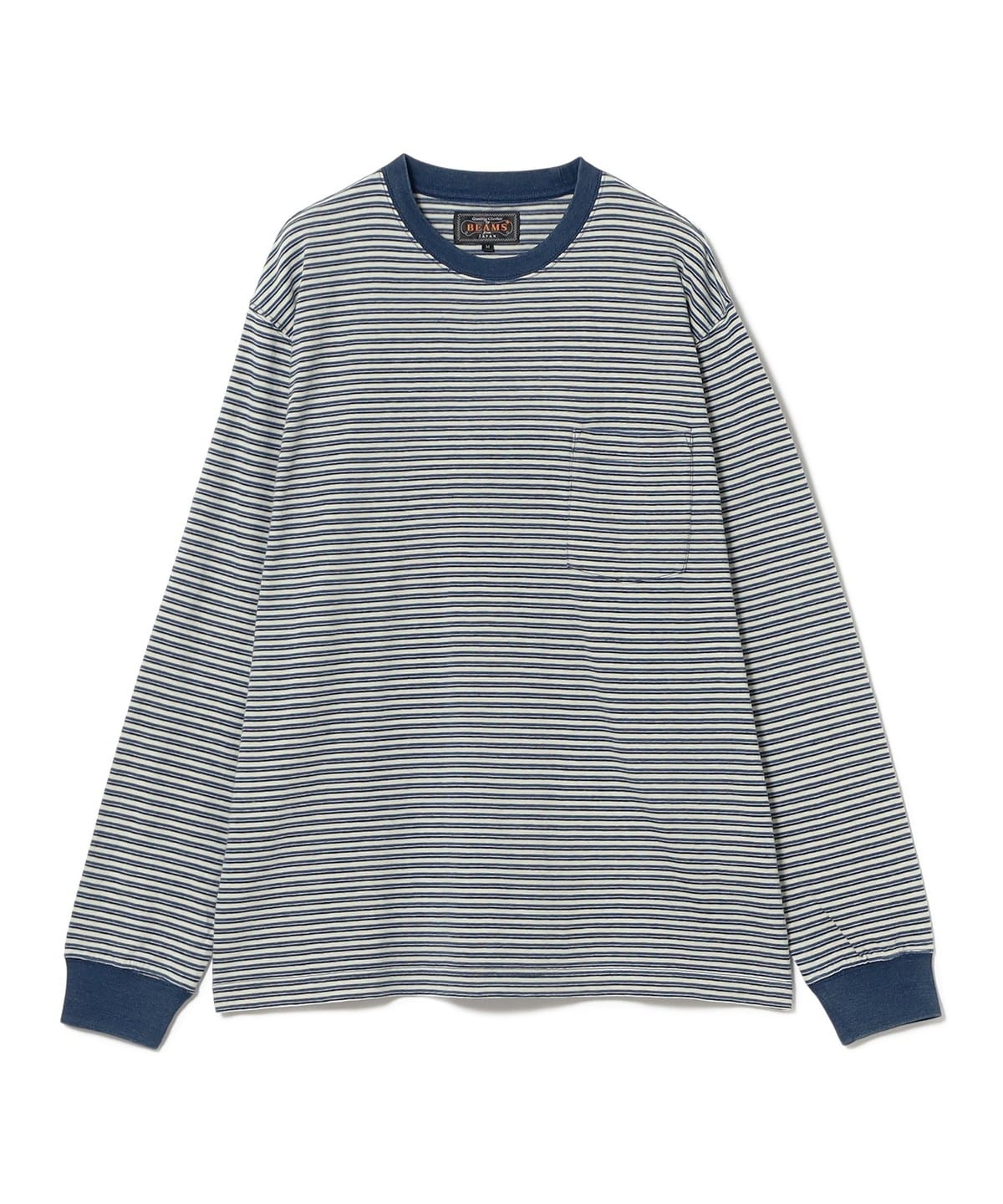 Pocket Tee Indigo Stripe 條紋口袋T恤