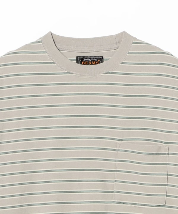 Pocket Tee Interlock Stripe