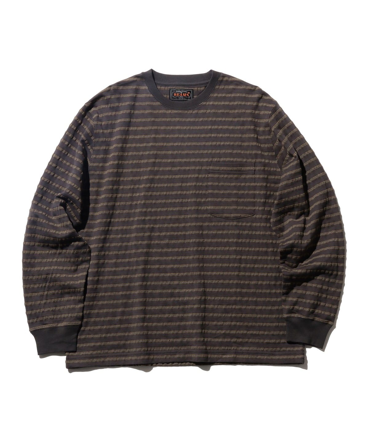 Pocket Tee Jacquard Stripe Tシャツ・カットソー MEN GREY XL Pocket Tee Jacquard Stripe Tシャツ・カットソー MEN GREY XL
