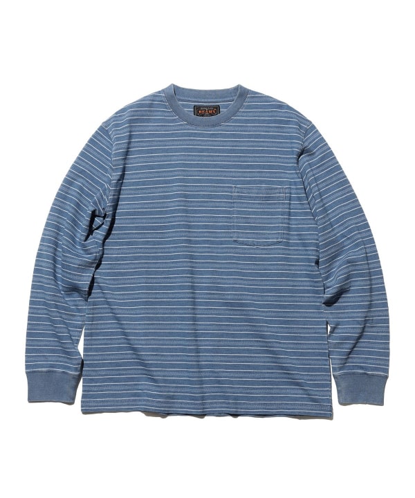 Pocket Tee Indigo Stripe