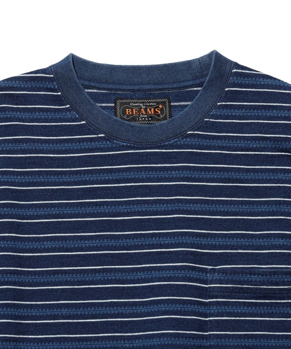 Pocket Tee Indigo Stripe